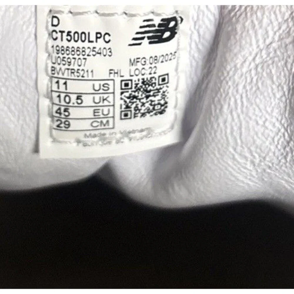 New Balance T500 Shoes Sneakers Mens Size 11 White Leather